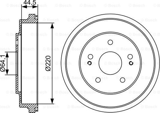 BOSCH 0 986 477 147 - Tamburo freno autozon.pro