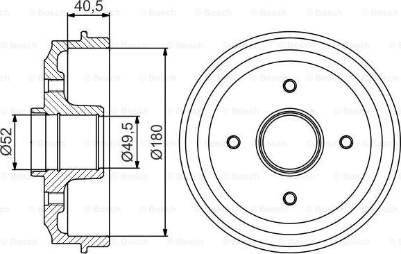 BOSCH 0 986 477 156 - Tamburo freno autozon.pro