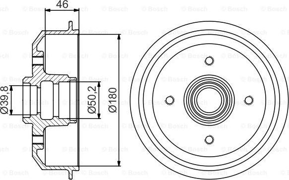 BOSCH 0 986 477 150 - Tamburo freno autozon.pro