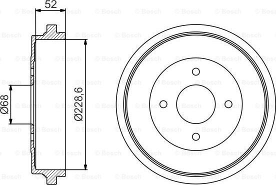 BOSCH 0 986 477 158 - Tamburo freno autozon.pro