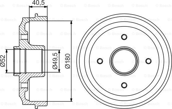 BOSCH 0 986 477 157 - Tamburo freno autozon.pro