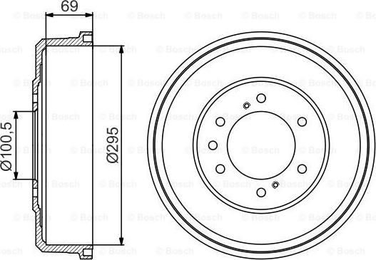 BOSCH 0 986 477 165 - Tamburo freno autozon.pro