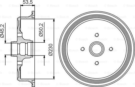 BOSCH 0 986 477 160 - Tamburo freno autozon.pro