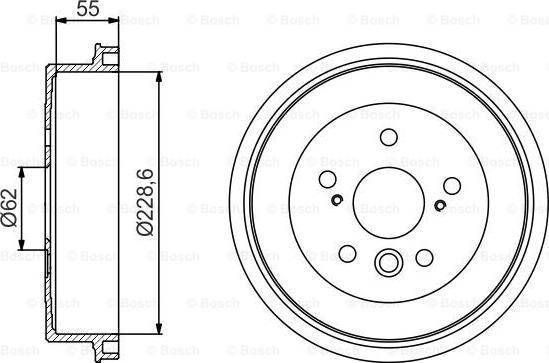 BOSCH 0 986 477 168 - Tamburo freno autozon.pro