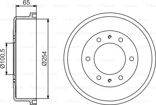 BOSCH 0 986 477 163 - Tamburo freno autozon.pro