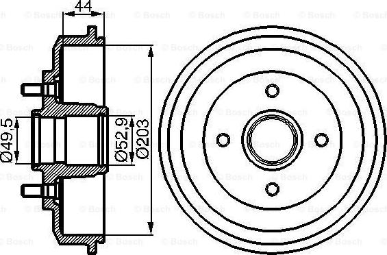 BOSCH 0 986 477 102 - Tamburo freno autozon.pro