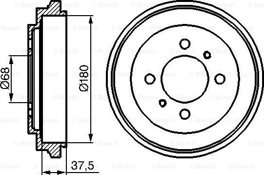 BOSCH 0 986 477 119 - Tamburo freno autozon.pro