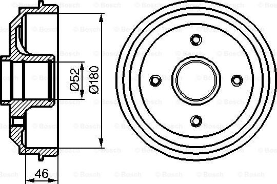 BOSCH 0 986 477 116 - Tamburo freno autozon.pro