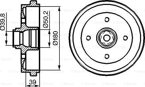 BOSCH 0 986 477 111 - Tamburo freno autozon.pro