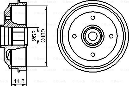 BOSCH 0 986 477 113 - Tamburo freno autozon.pro