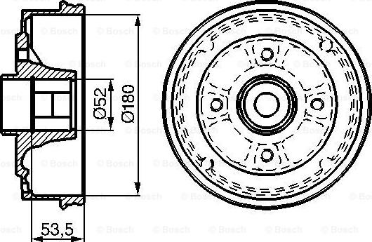 BOSCH 0 986 477 112 - Tamburo freno autozon.pro