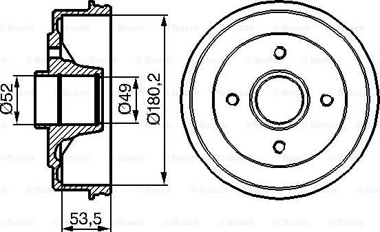 BOSCH 0 986 477 117 - Tamburo freno autozon.pro