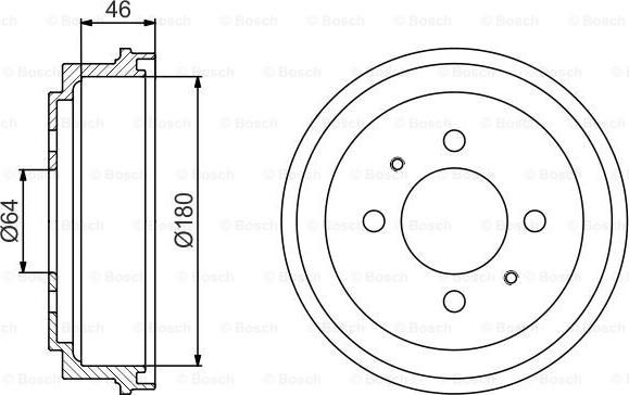 BOSCH 0 986 477 186 - Tamburo freno autozon.pro