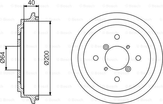 BOSCH 0 986 477 188 - Tamburo freno autozon.pro