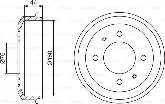 BOSCH 0 986 477 182 - Tamburo freno autozon.pro