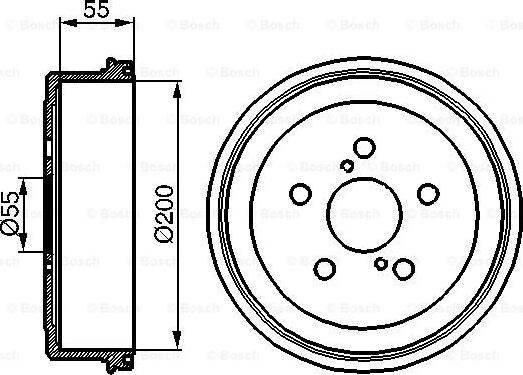 BOSCH 0 986 477 139 - Tamburo freno autozon.pro