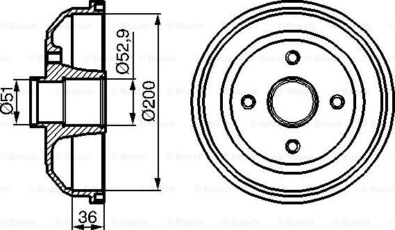 BOSCH 0 986 477 134 - Tamburo freno autozon.pro