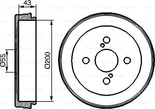 BOSCH 0 986 477 138 - Tamburo freno autozon.pro