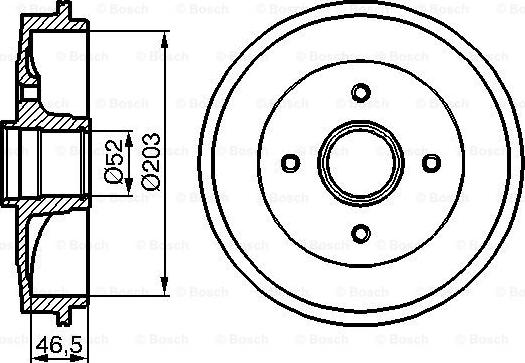 BOSCH 0 986 477 124 - Tamburo freno autozon.pro