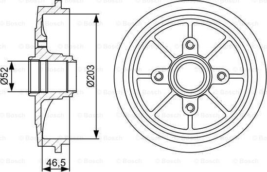 BOSCH 0 986 477 126 - Tamburo freno autozon.pro