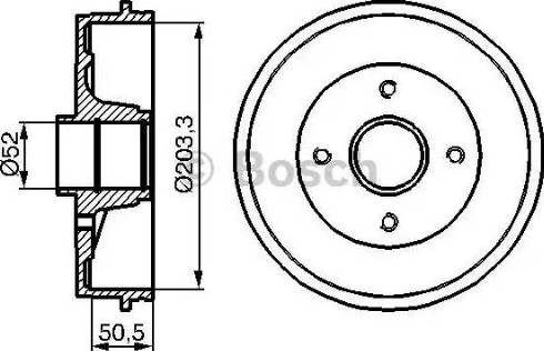 BOSCH 0 986 477 122 - Tamburo freno autozon.pro