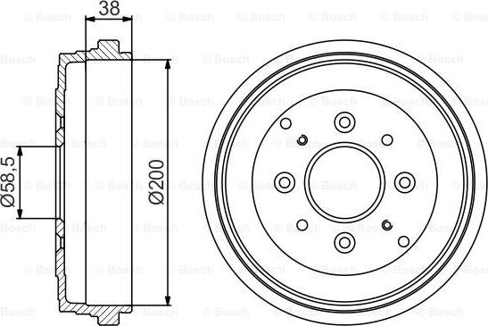 BOSCH 0 986 477 174 - Tamburo freno autozon.pro