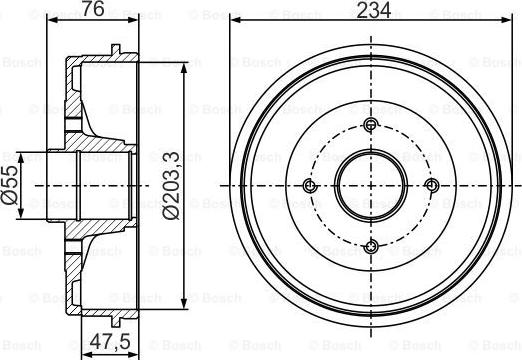 BOSCH 0 986 477 290 - Tamburo freno autozon.pro