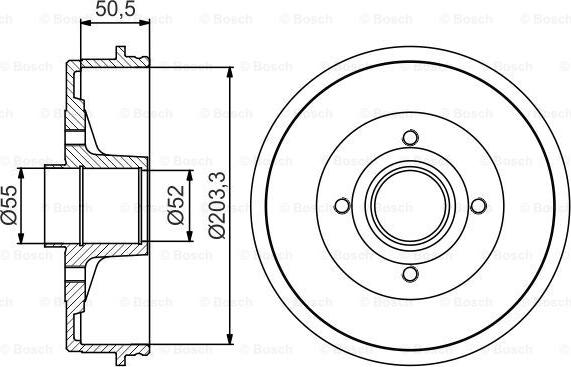 BOSCH 0 986 477 254 - Tamburo freno autozon.pro