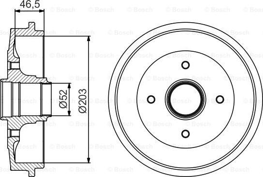 BOSCH 0 986 477 253 - Tamburo freno autozon.pro