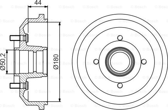 BOSCH 0 986 477 269 - Tamburo freno autozon.pro