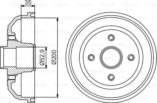 BOSCH 0 986 477 265 - Tamburo freno autozon.pro