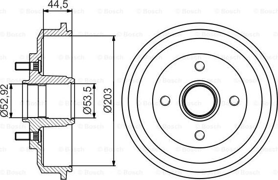 BOSCH 0 986 477 266 - Tamburo freno autozon.pro