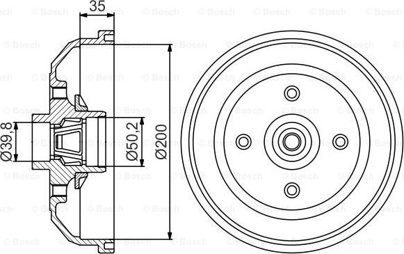 BOSCH 0 986 477 260 - Tamburo freno autozon.pro