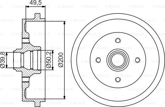 BOSCH 0 986 477 267 - Tamburo freno autozon.pro