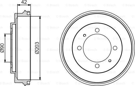 BOSCH 0 986 477 202 - Tamburo freno autozon.pro