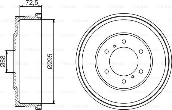 BOSCH 0 986 477 215 - Tamburo freno autozon.pro