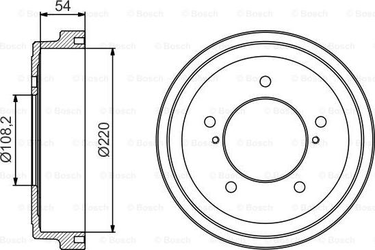 BOSCH 0 986 477 213 - Tamburo freno autozon.pro