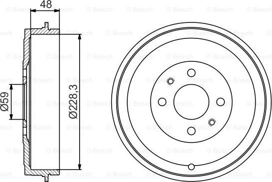 BOSCH 0 986 477 212 - Tamburo freno autozon.pro