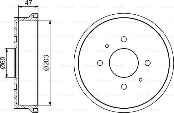 BOSCH 0 986 477 235 - Tamburo freno autozon.pro