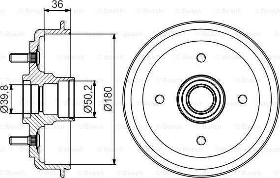 BOSCH 0 986 477 238 - Tamburo freno autozon.pro