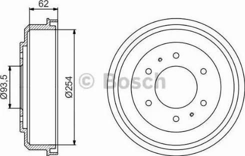 BOSCH 0 986 477 237 - Tamburo freno autozon.pro