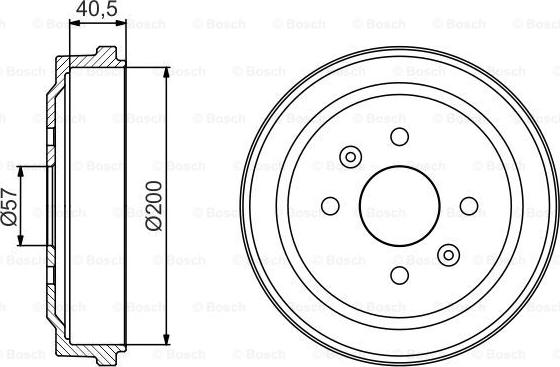 BOSCH 0 986 477 225 - Tamburo freno autozon.pro