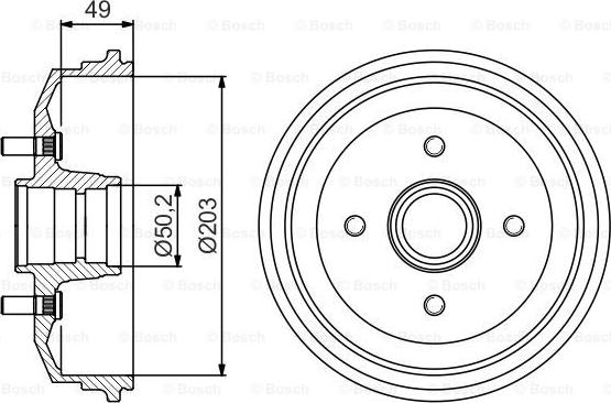 BOSCH 0 986 477 226 - Tamburo freno autozon.pro