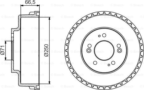 BOSCH 0 986 477 228 - Tamburo freno autozon.pro