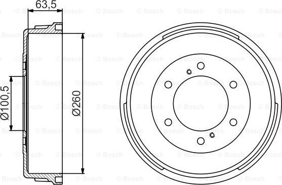 BOSCH 0 986 477 223 - Tamburo freno autozon.pro