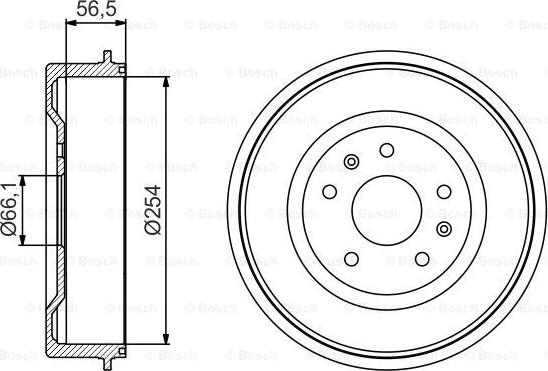 BOSCH 0 986 477 227 - Tamburo freno autozon.pro