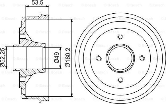 BOSCH 0 986 477 270 - Tamburo freno autozon.pro