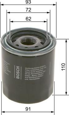 BOSCH 0 986 4B7 044 - Filtro olio autozon.pro