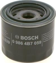 BOSCH 0 986 4B7 059 - Filtro olio autozon.pro