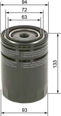 BOSCH 0 986 4B7 020 - Filtro olio autozon.pro